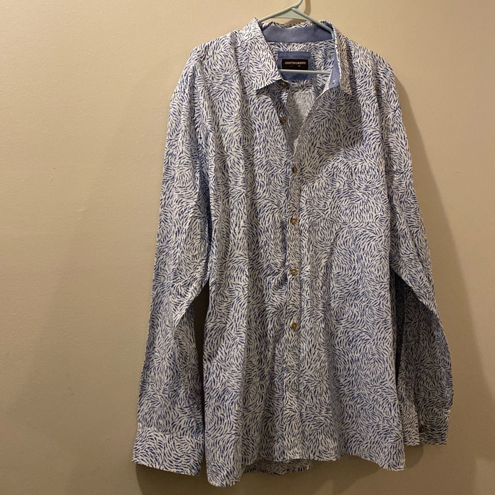 Johnston & Murphy mens XXXL button down - cotton/linen blend - great condition